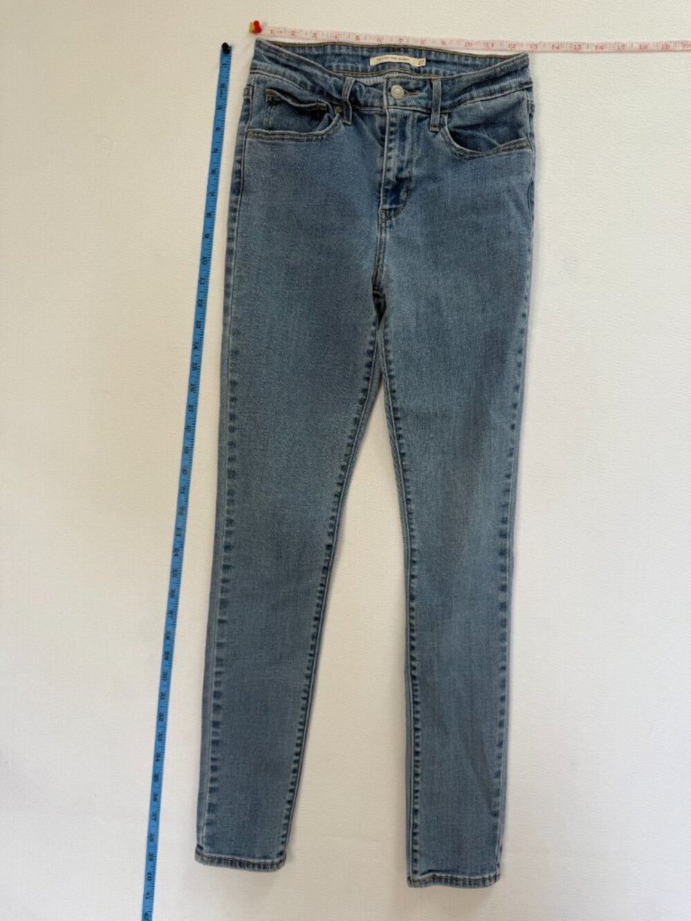 💖 2/40 Levi’s 721 High Rise Skinny Jeans Light Wash Size 27 - Picture 2 of 6